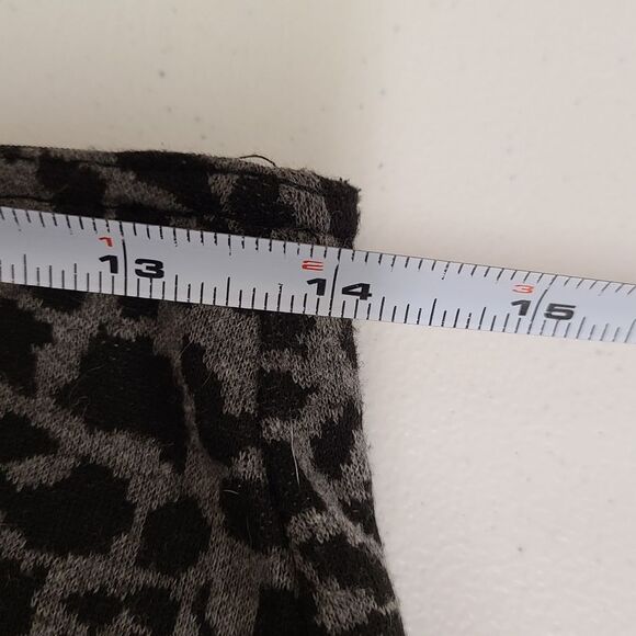 Sans Souci Gray Skirt Medium Animal Print Stretch - Picture 5 of 6